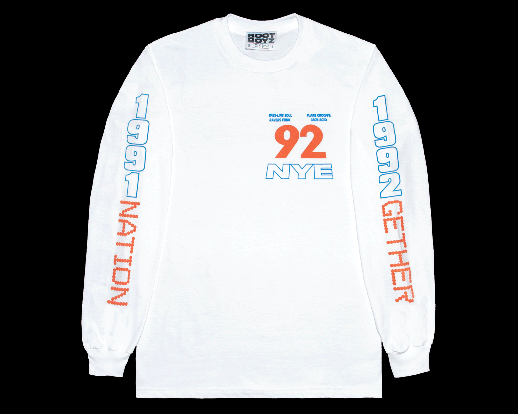 NYE 1992 Fantazia — Orange/Blue Boot Boyz Biz